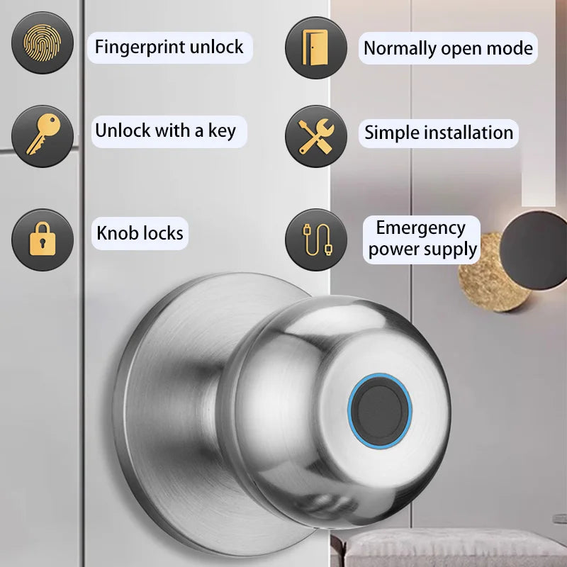 Fingerprint Smart Doorknob