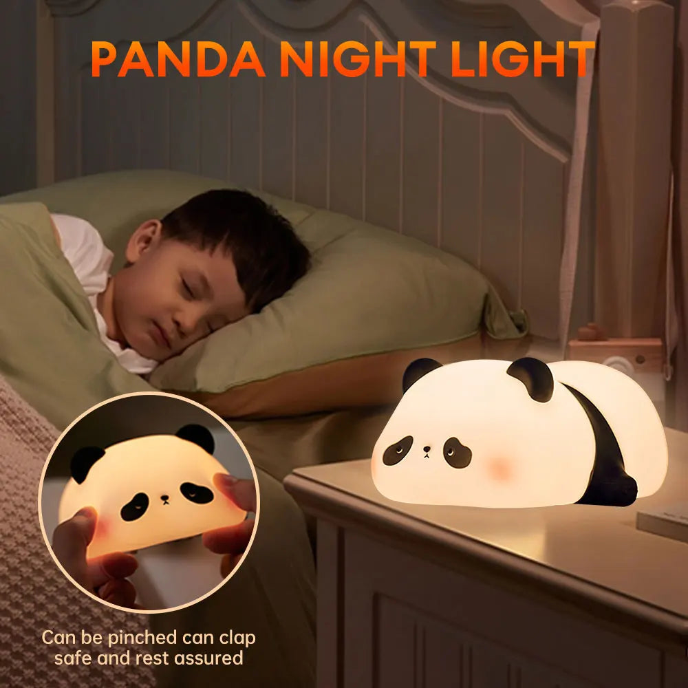LED Panda Silicone Lamp