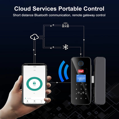 Fingerprint Glass Door Lock