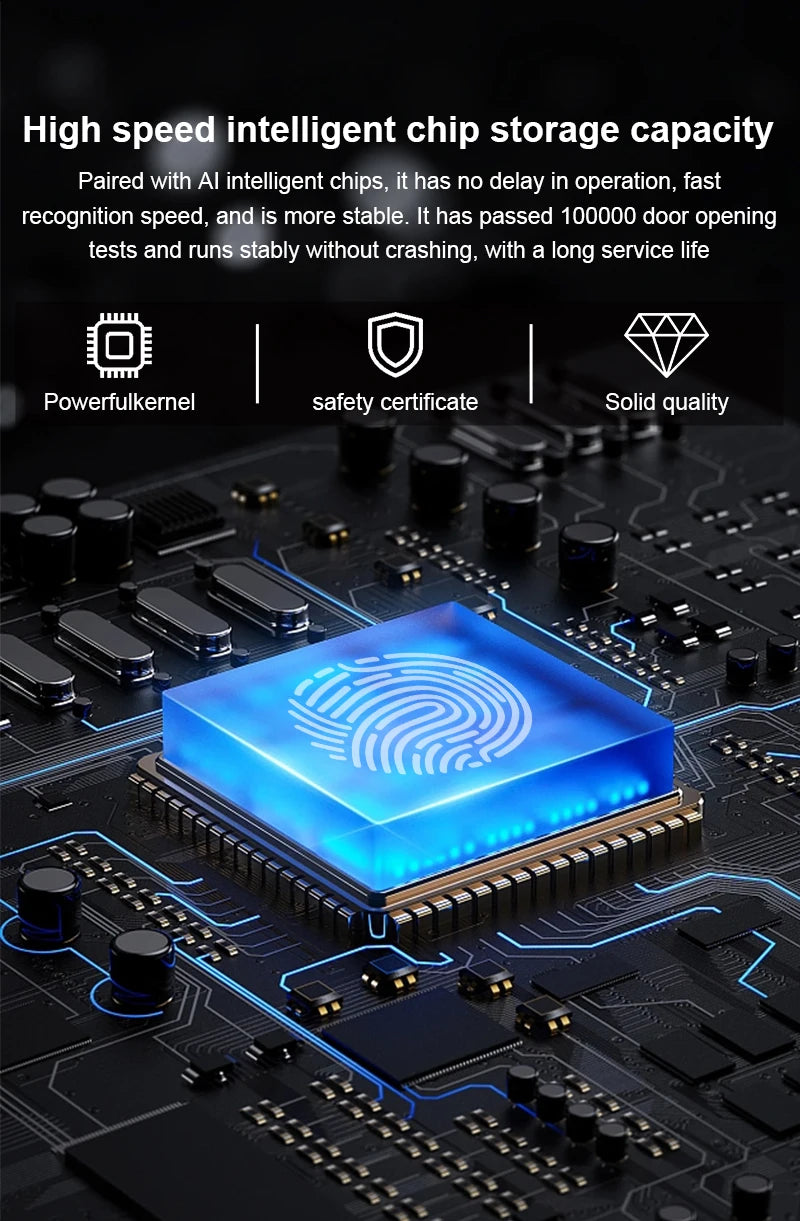 Fingerprint Glass Door Lock