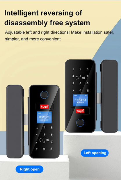 Fingerprint Glass Door Lock