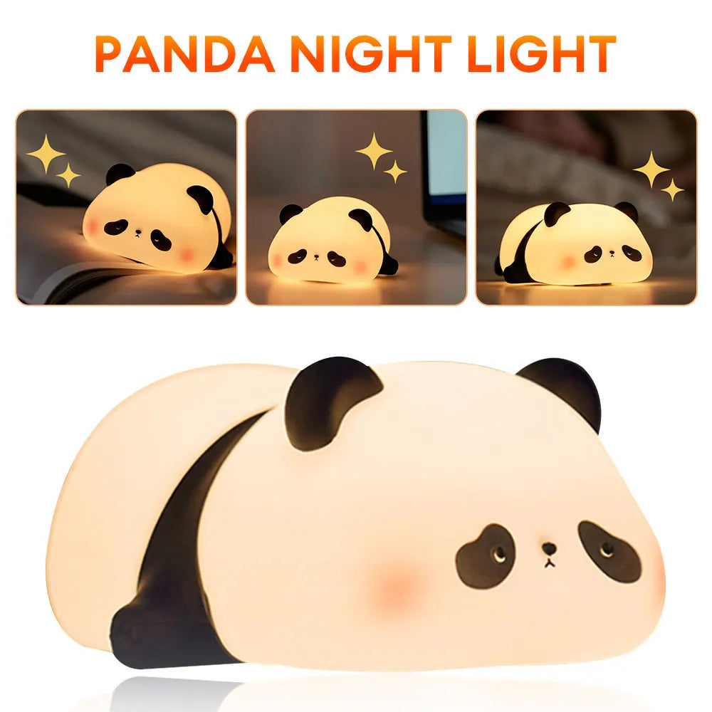 LED Panda Silicone Lamp