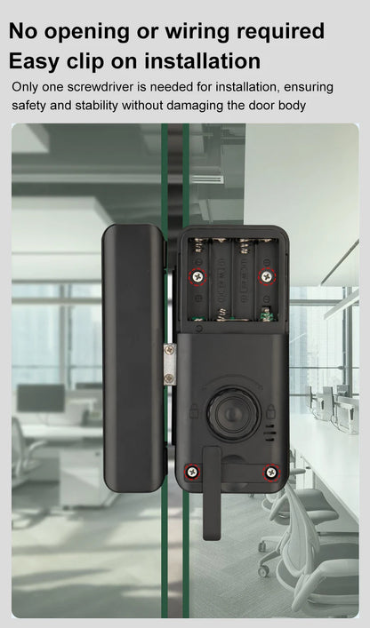 Fingerprint Glass Door Lock
