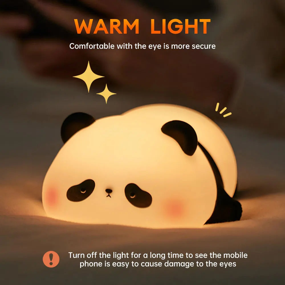 LED Panda Silicone Lamp