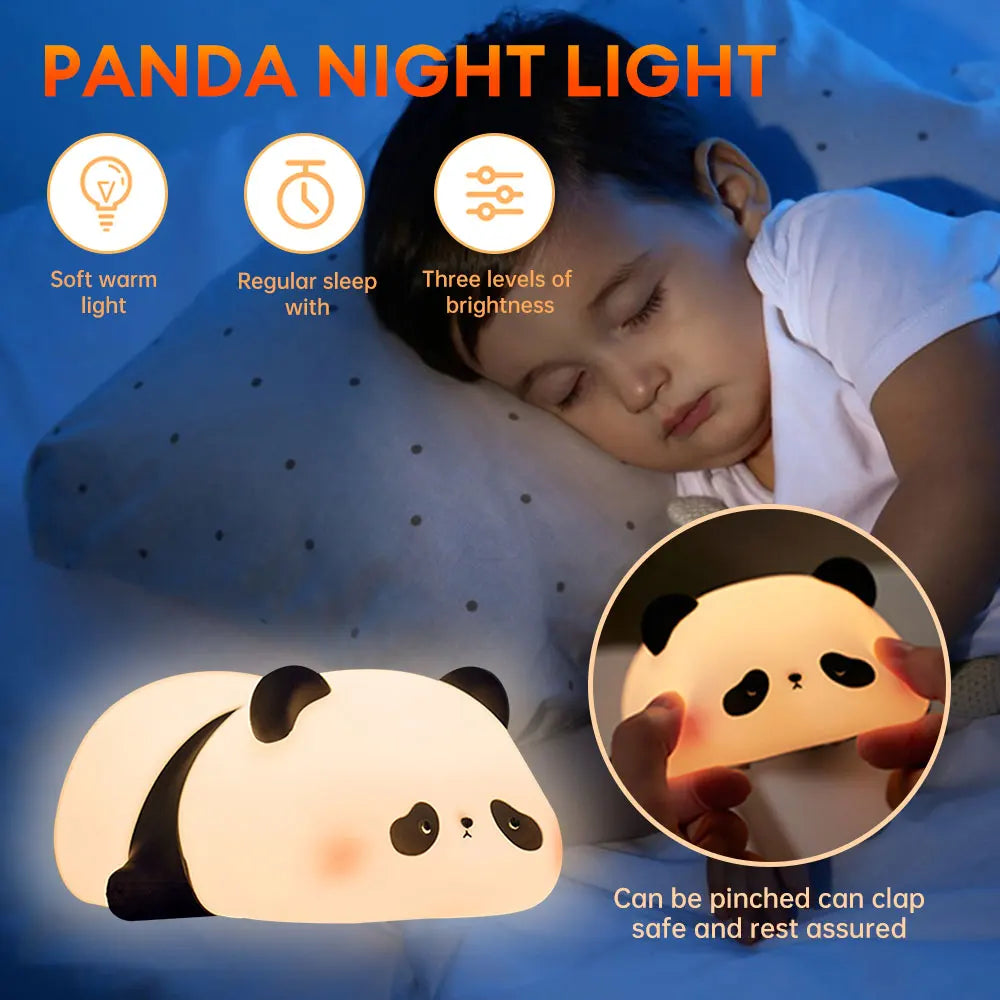 LED Panda Silicone Lamp