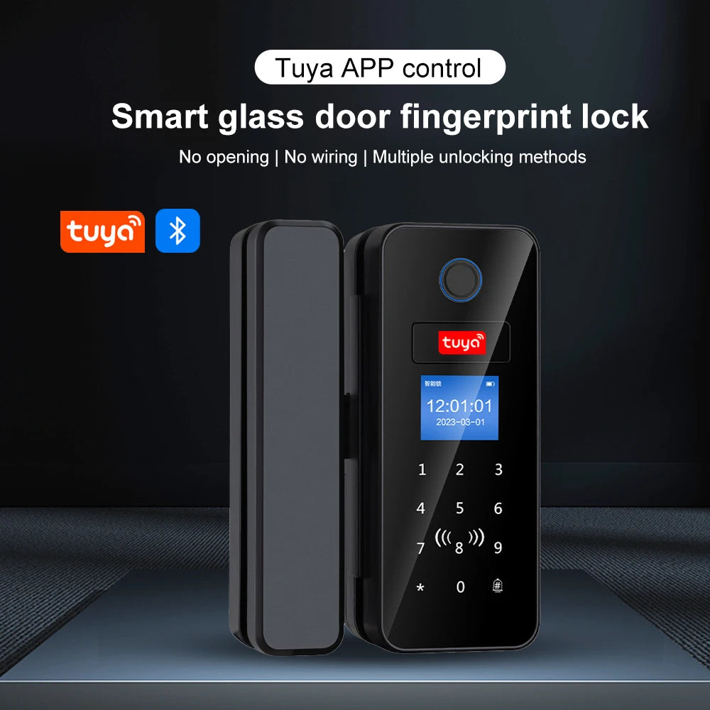 Fingerprint Glass Door Lock