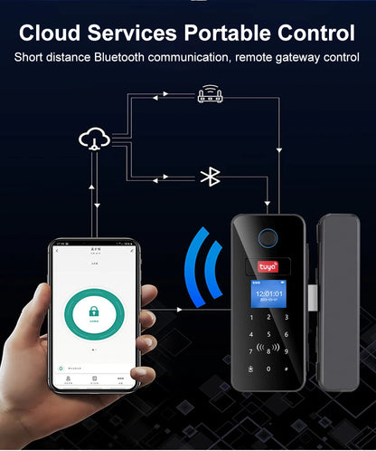 Fingerprint Glass Door Lock